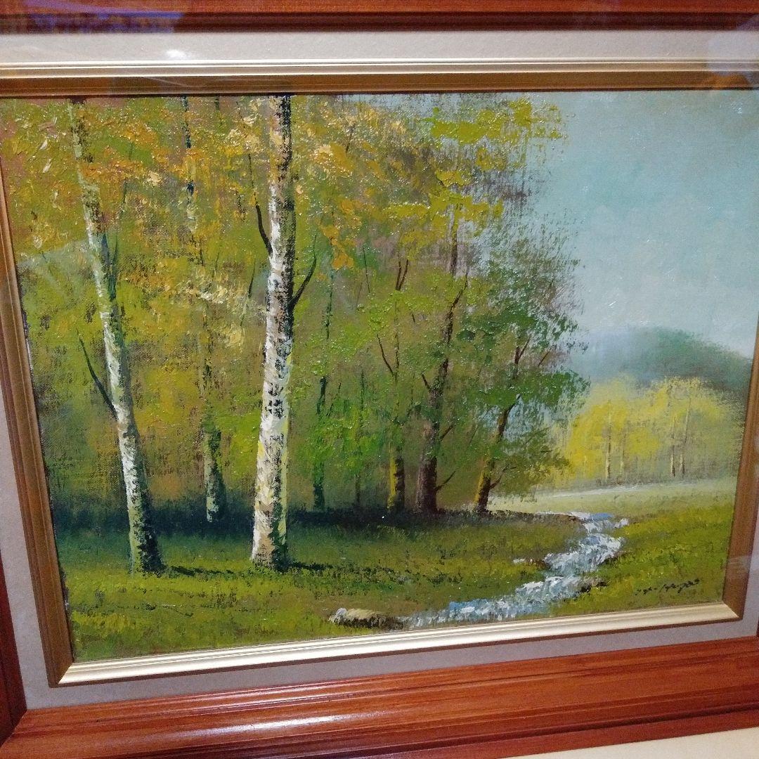 油絵　額入り(風景画)