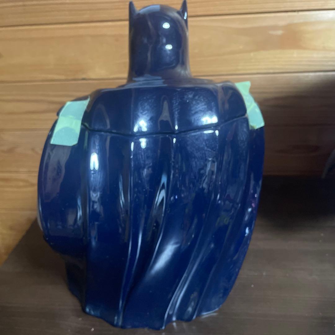 【バットマン】特大アメコミ好きな方大きなクッキージャー　陶器製