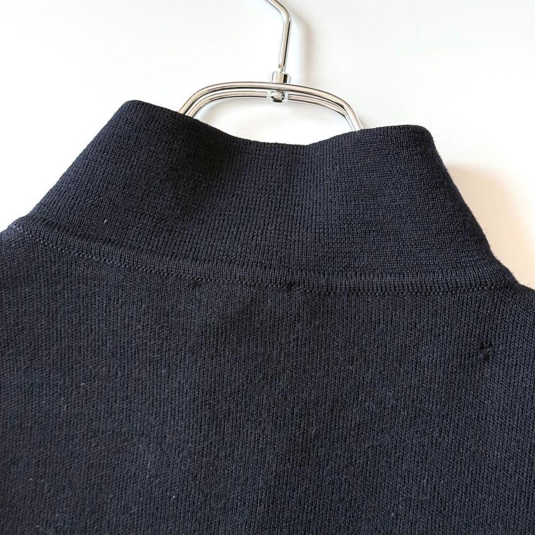 【フランス製】agnes b homme アニエスベー ドライバーズニット 濃紺