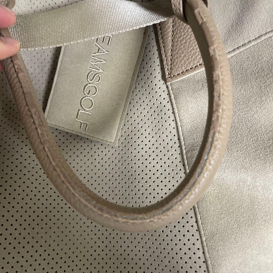 ビームスゴルフ　スウェード　ボストンバッグ