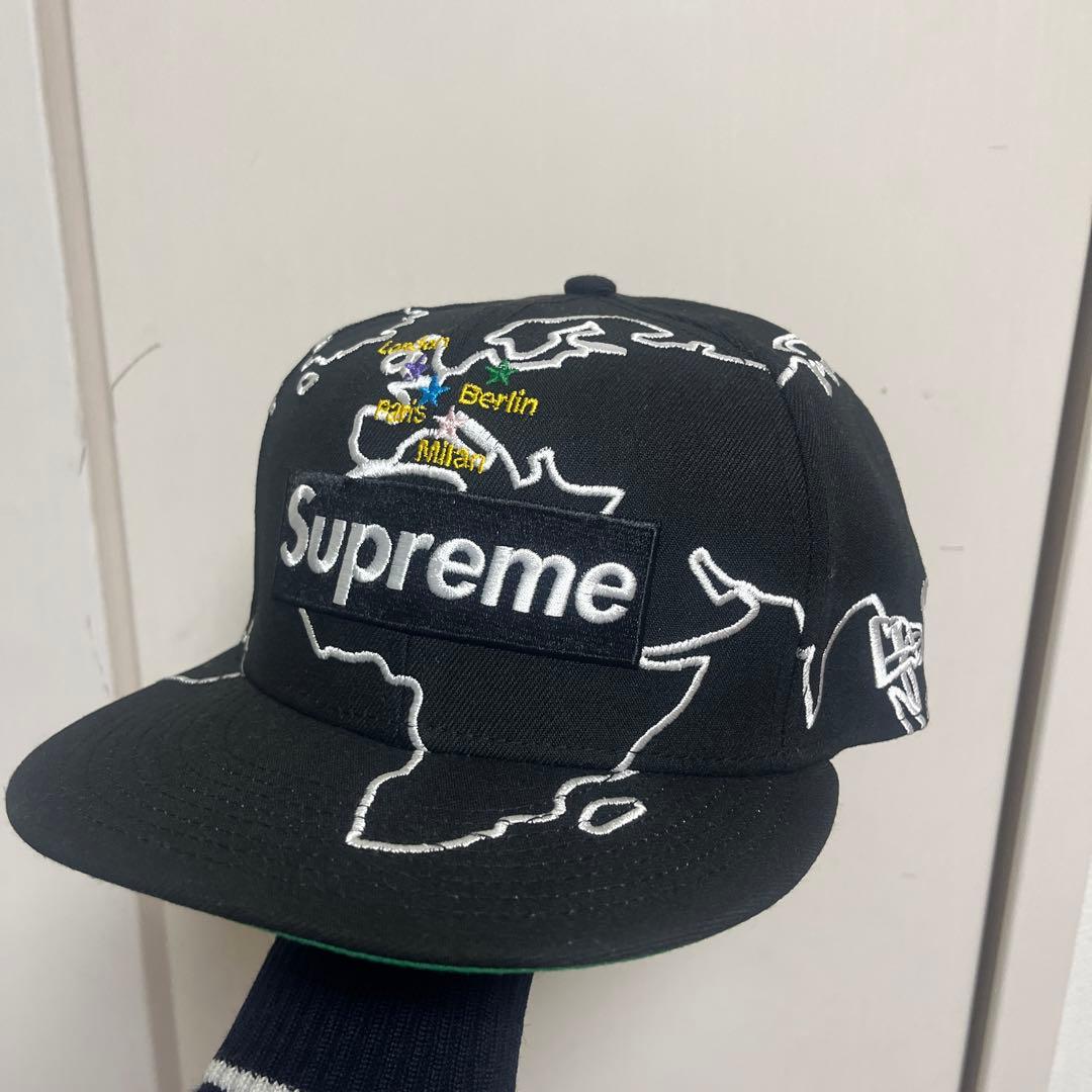 Supreme Worldwide Box Logoキャップ 7 1/2〔希少〕