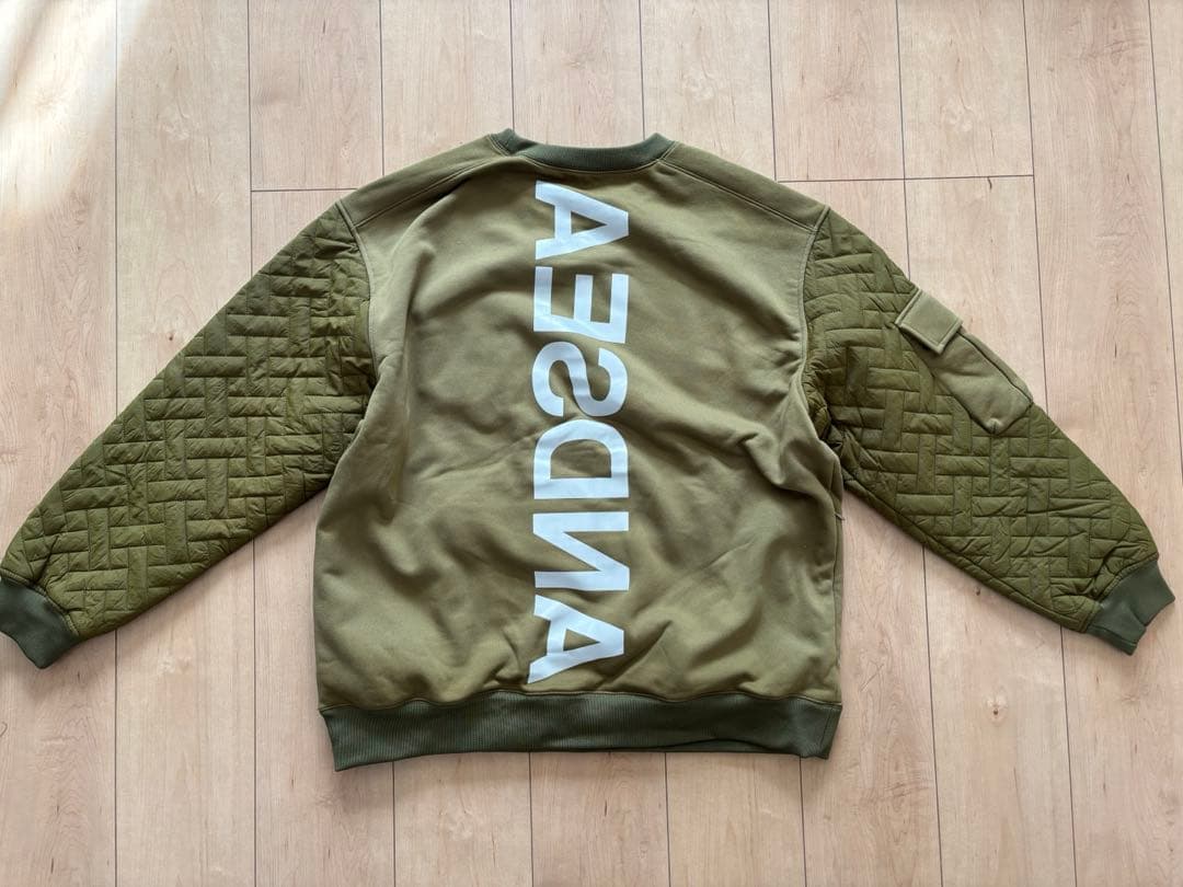 W&SウィンダンシーQuilting Crew Neck Swat 2023SS