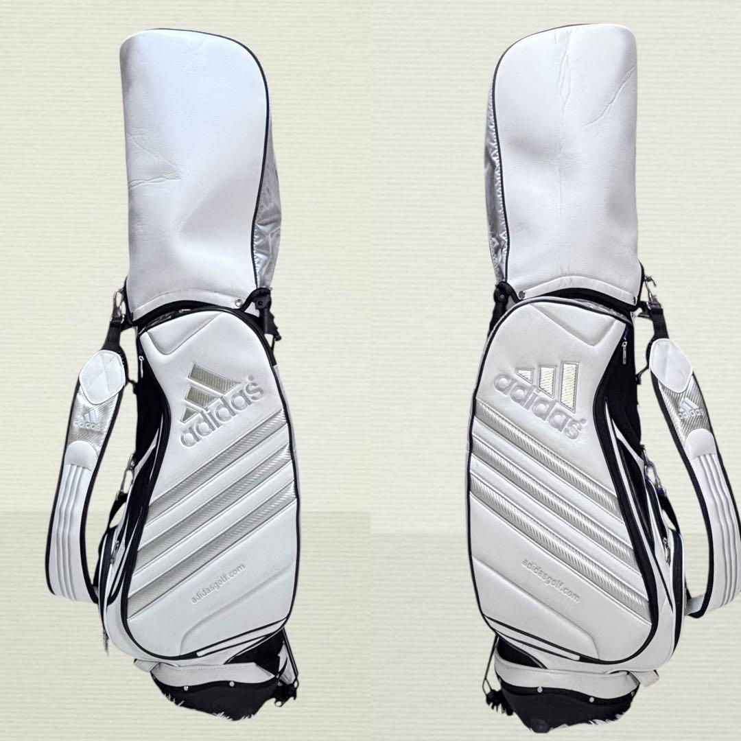 ✨極美品✨ adidas キャディバッグ スタンドバッグ ホワイト 9型