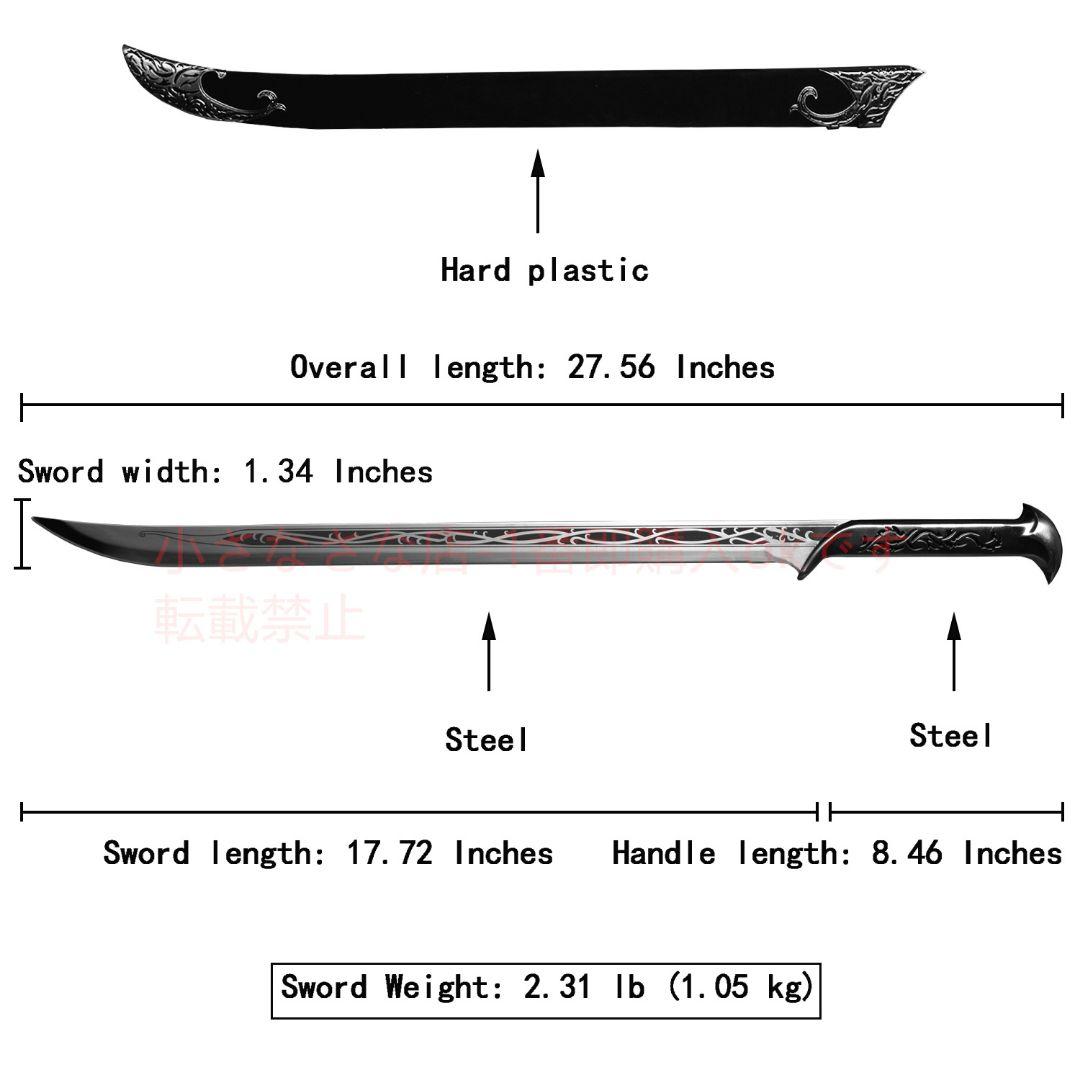 精霊王は剣が短い 古兵器 武具 模造刀·模擬刀 Cosplay
