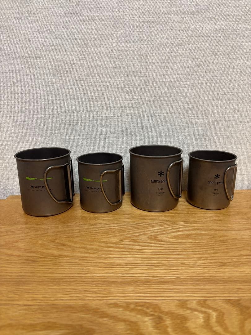 スノーピーク　チタンマグカップ　4個セット
