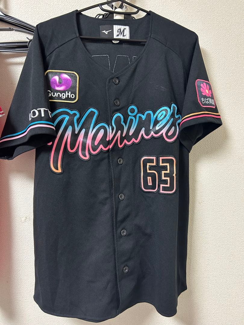 美品　和田康士朗 ブラックサマー　ユニフォーム　Mサイズ 千葉ロッテ