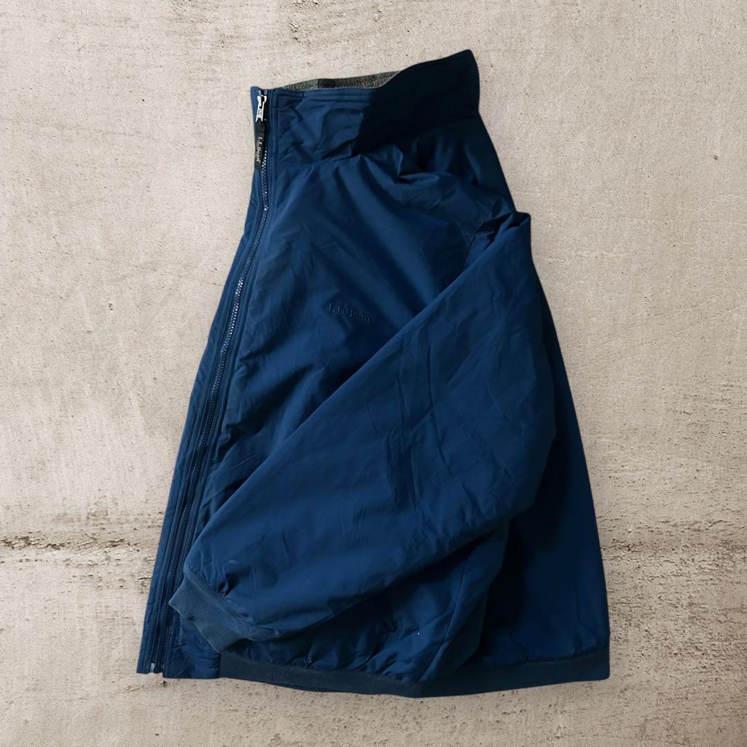 L.L.Bean90sナイロンウォームアップジャケットシンサレート裏フリース短丈