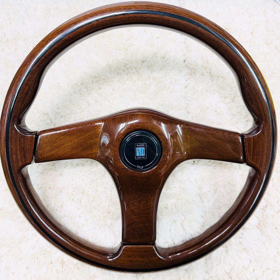 極美品 ナルディ ガラ3 タイプ3 マホガニー ホーンボタン付 マホガニー