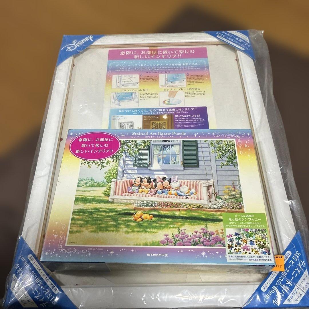 新品未使用品‼️★希少★ディズニーミッキー昼下がりの天使セットジグソーパズル　発光
