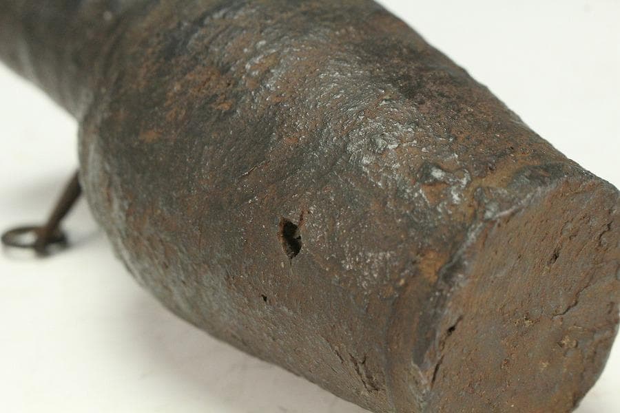 古美術 茶道具 南蛮 一輪生 掛花生 時代物 三井家拝領品(K-XA781)