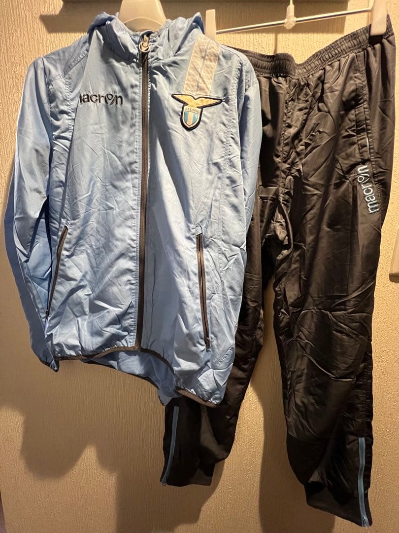 【稀少】13-14 ラツィオ　ジャージ上下セット　macron XL