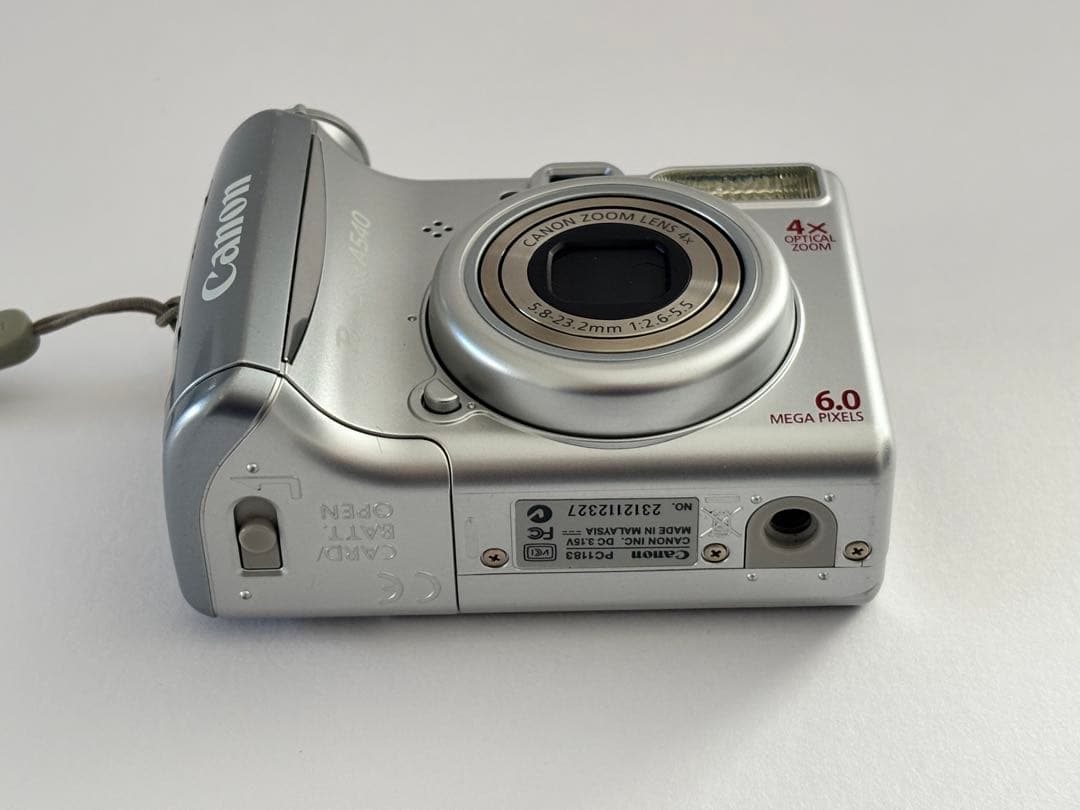 【美品・良好】Canon PowerShot A540 デジタルカメラ