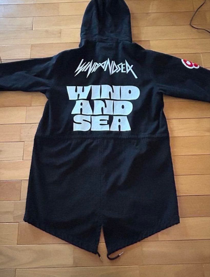 再再値下げ！WIND AND SEA ブラックモッズコート　希少XL