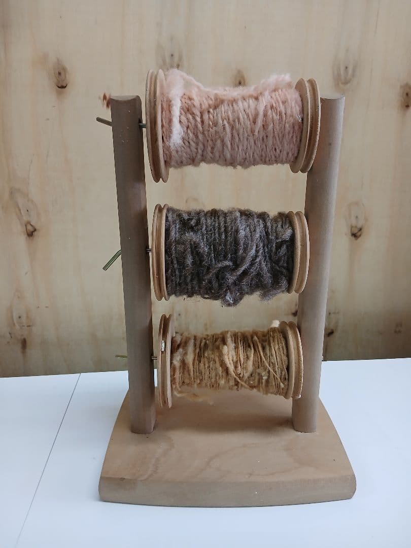 木製糸巻きスタンド 3段 糸付き