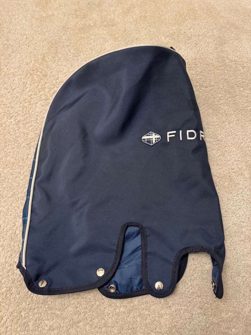 FIDRA スタンドゴルフバッグ ネイビー ブルー　　チェック柄