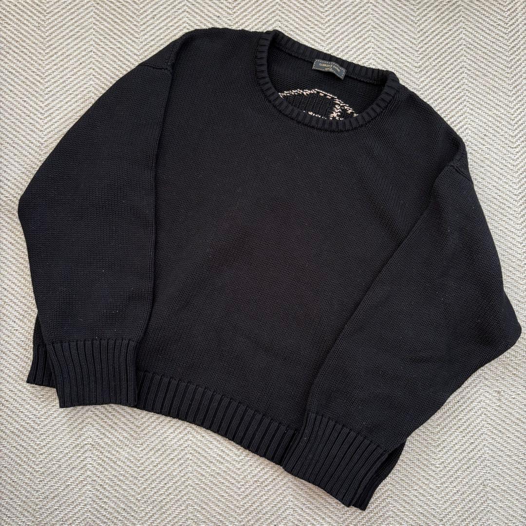 gabriele pasini 背面スカルニット Mサイズ 厚手コットン