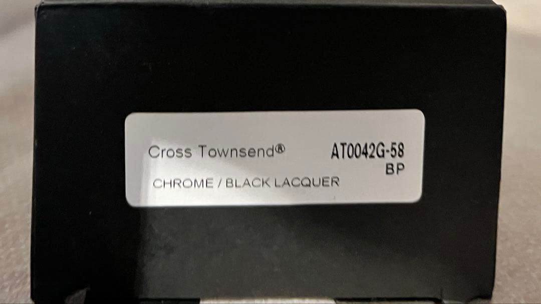 【新品同様】Cross ボールペン ブラック Townsend タキシード