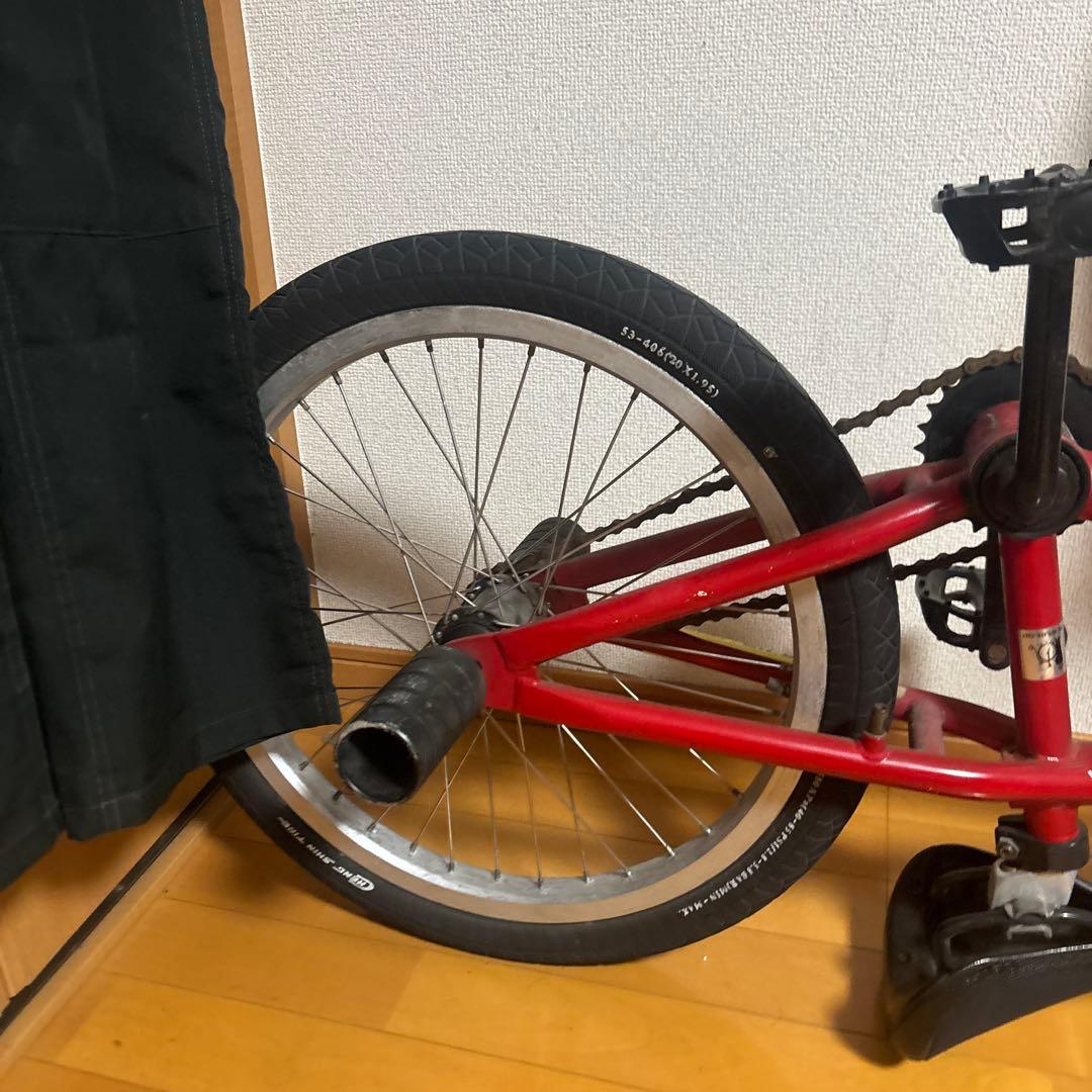 BMXスタイル 赤 自転車 20インチ 引き取り限定
