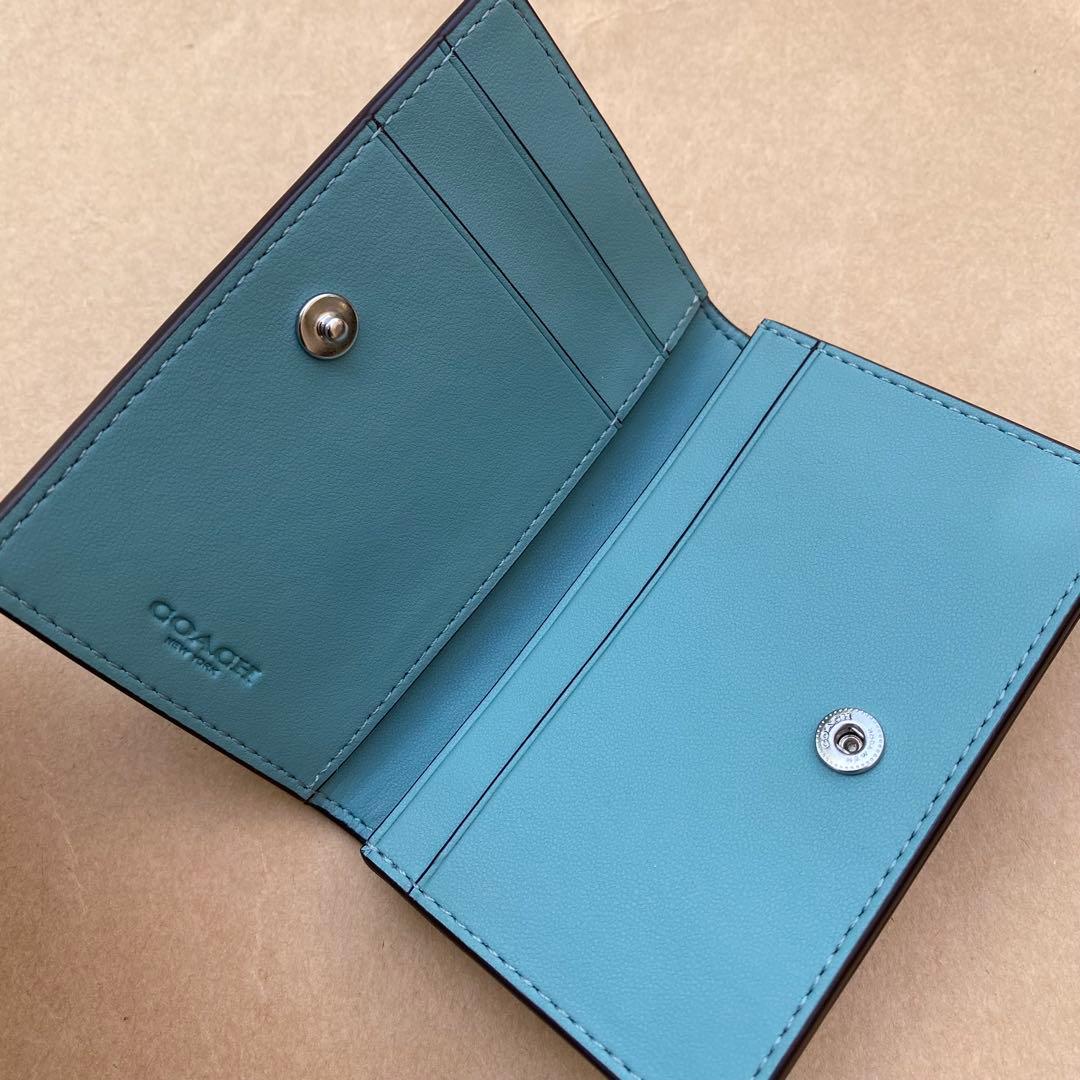 カードケース　定期入れ　名刺入れ　アクア