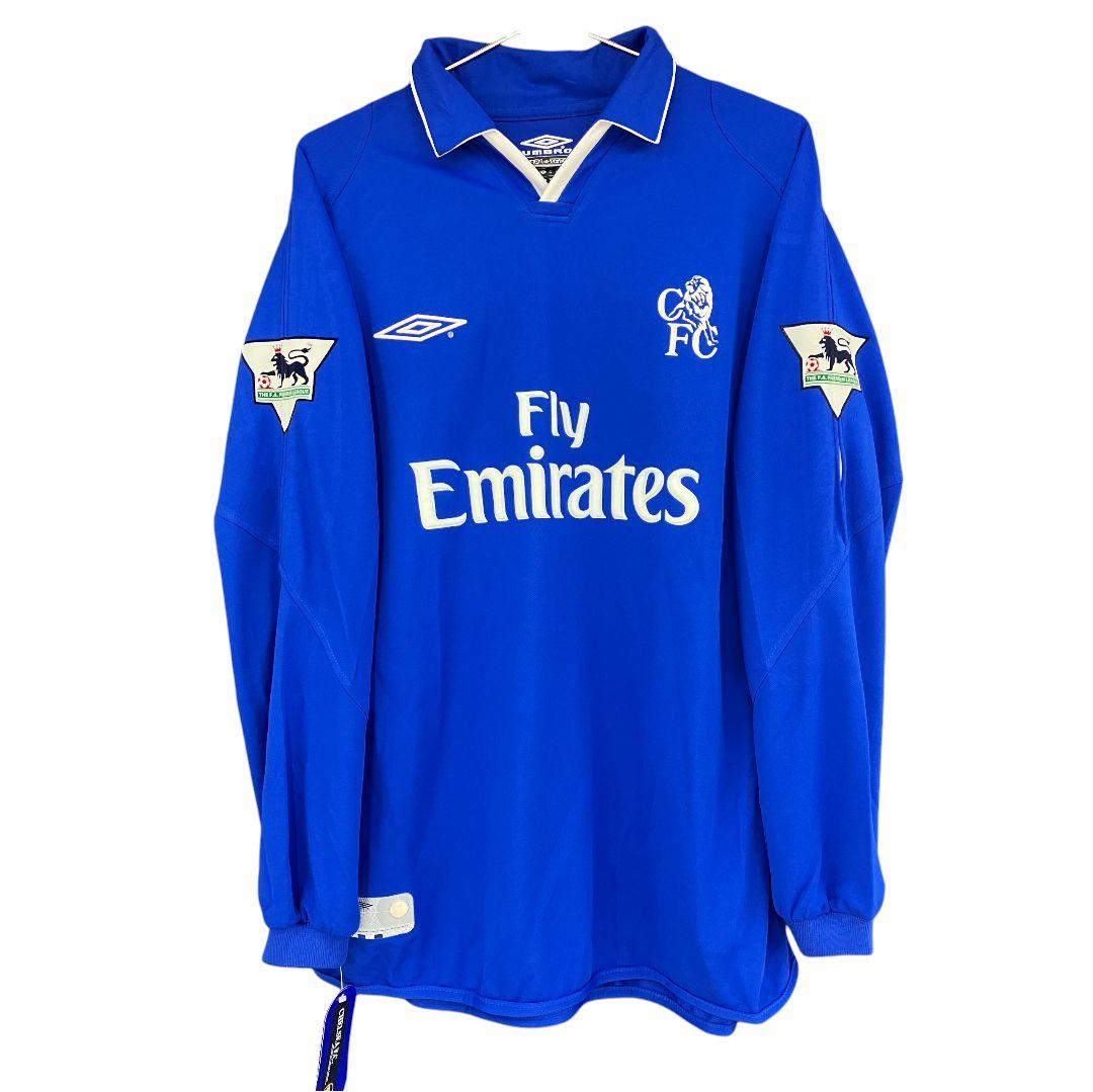 02-03 チェルシー　グジョンセン　アンブロオフィシャル　長袖ユニフォーム