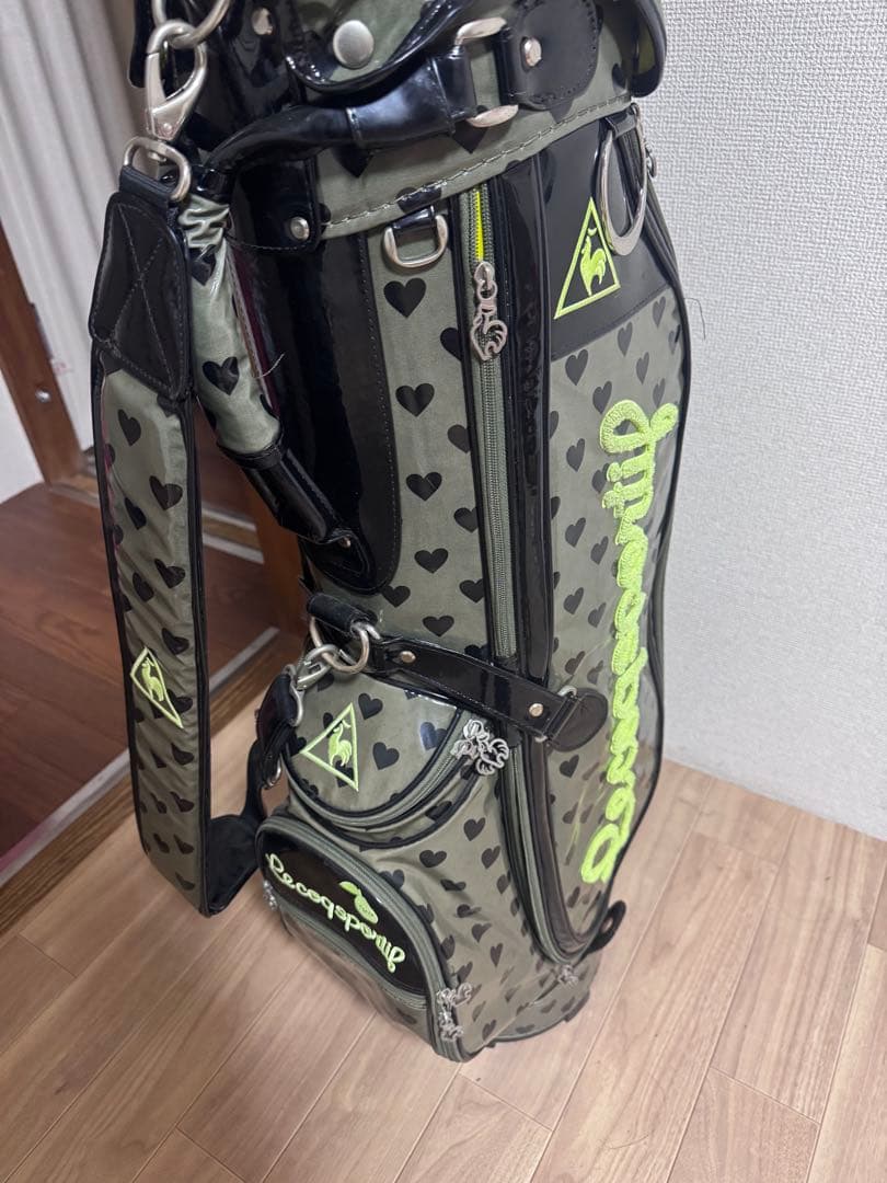 le coq sportif ルコックゴルフ キャディバッグ ハート柄