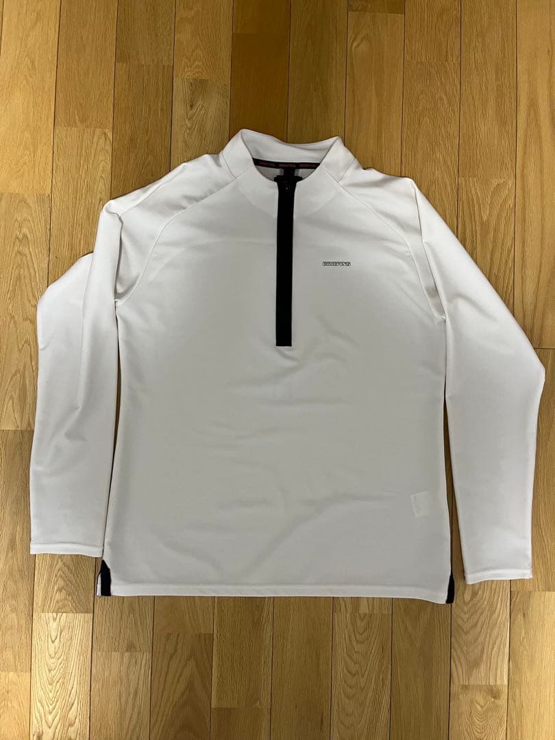 BRIEFING ハーフジップシャツ ホワイト