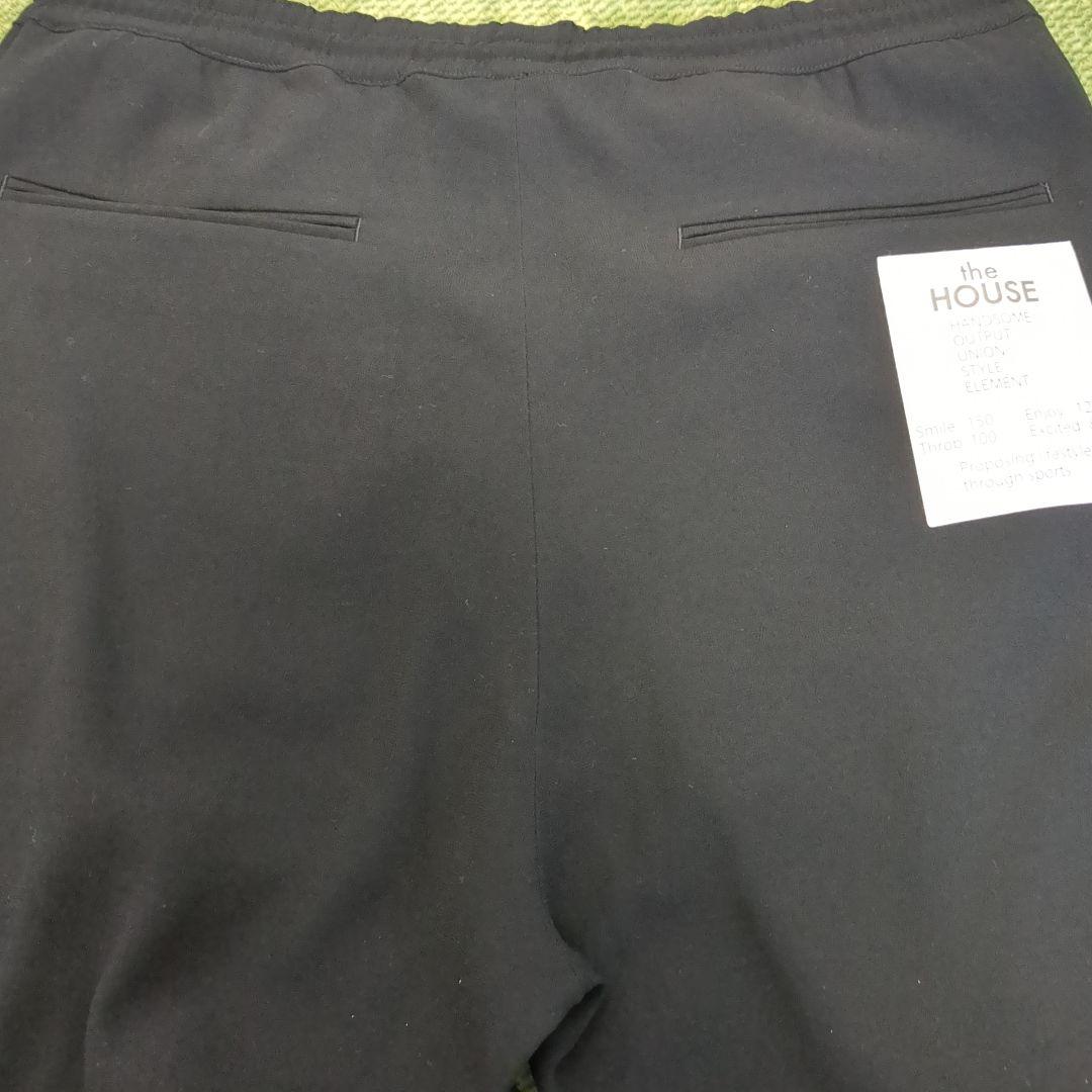 【美品】the HOUSE ザ・ハウスサイドラインパンツゴルフウェア黒 メンズL