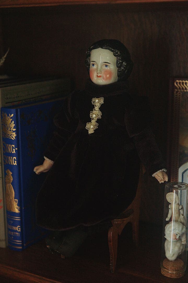 アンティーク チャイナヘッドドール ビスクドール ドイツ人形