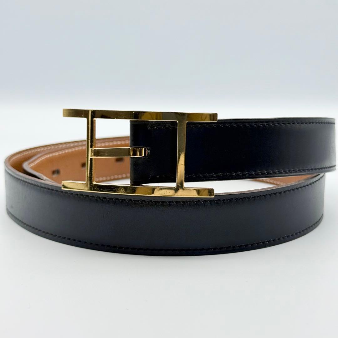✨美品✨HERMES ベルト アピ ゴールド金具 本革 サイズ85 □O刻印