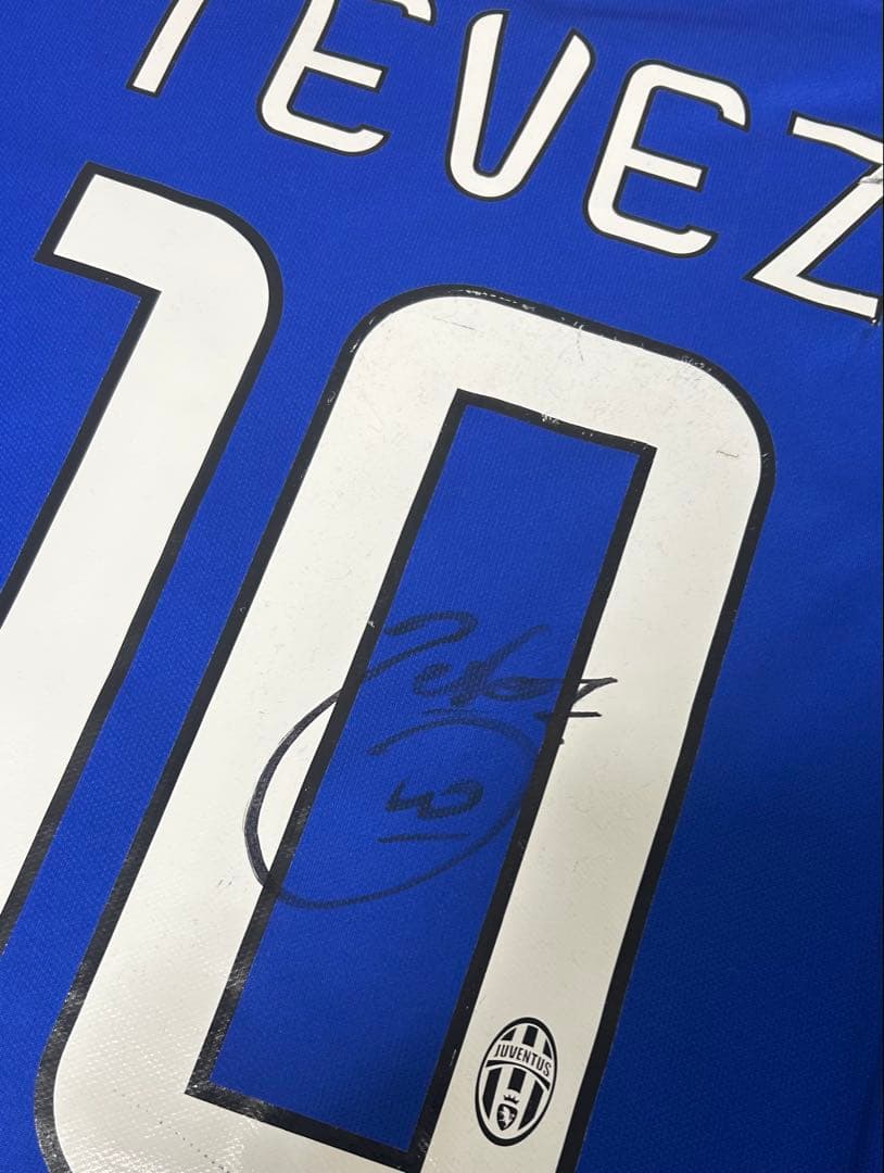 14/15 ユベントス テベス 直筆サイン入り ユニフォーム アルゼンチン代表