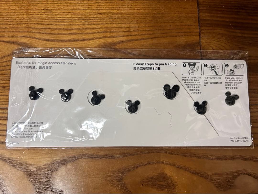 ◆非売品未開封◆香港ディズニー　ダッフィーフレンズ　年パス特典　ピンバッジ