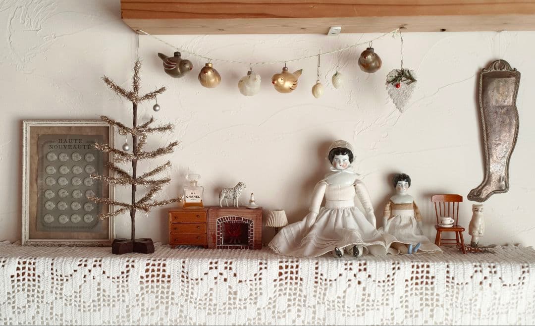 【リュヌとリュカさま】vintage tree ❀ 燻ゴールドのツリー 23cm