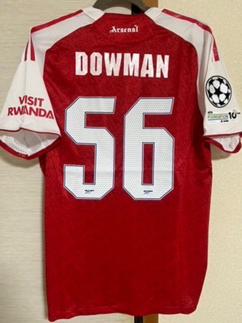 【新品未使用】アーセナル　ダウマン　25/26　CL仕様　ユニフォーム　選手仕様