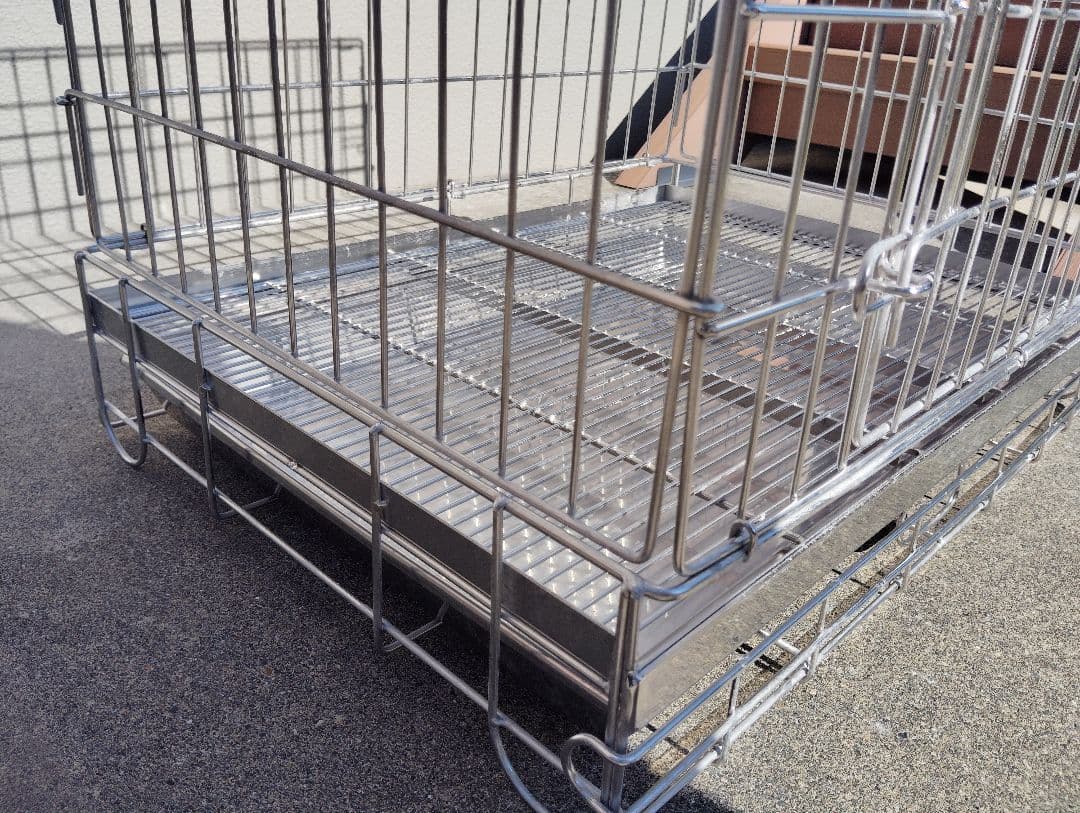 お値下げ、ハチコウ ステンレスケージＭ−ＳＯＰ 長面開 美品