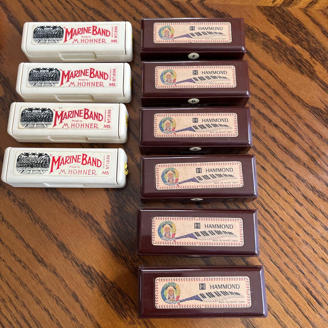 HOHNER MARINE BAND 4本& HAMMOND 6本セット