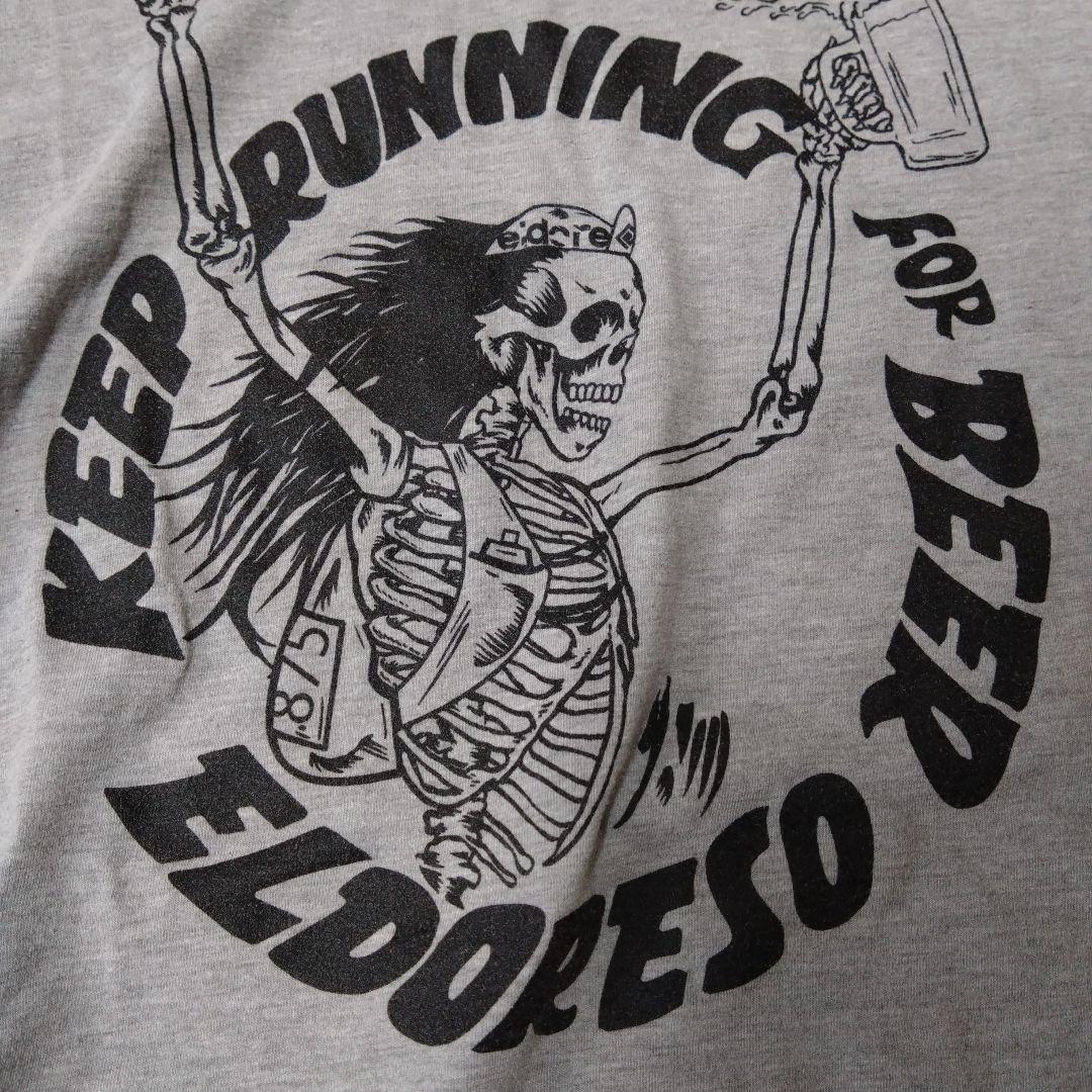 keeprunningforbeer ELDORESO Tシャツ グレー L