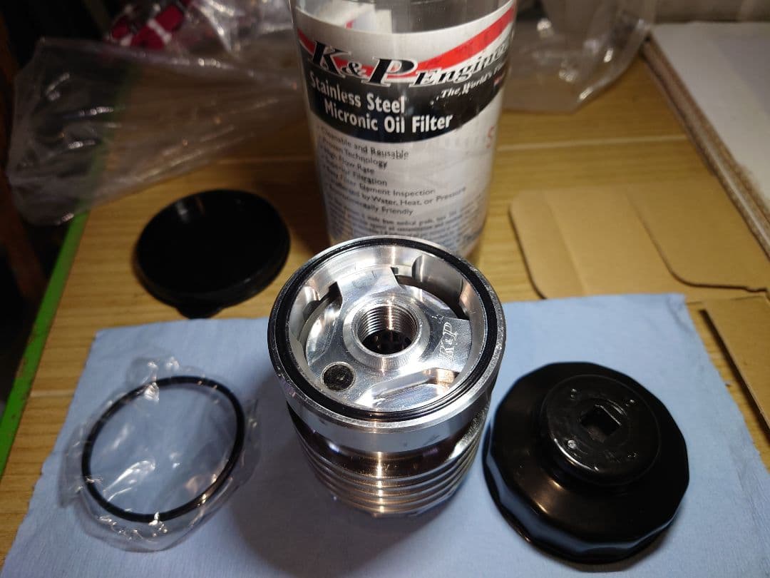 K&P ステンレス製オイルフィルター 通常入手困難品
