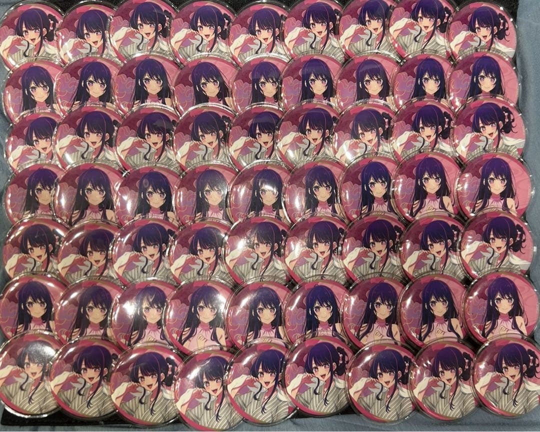 推しの子 極楽湯 缶バッジ 星野アイ 63個