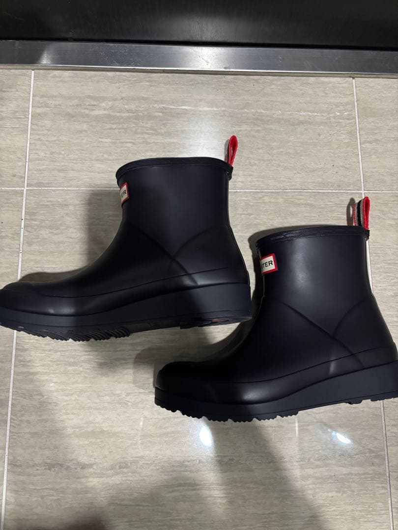 HUNTER ハンター ショートブーツ レインブーツ 23cm ブラック