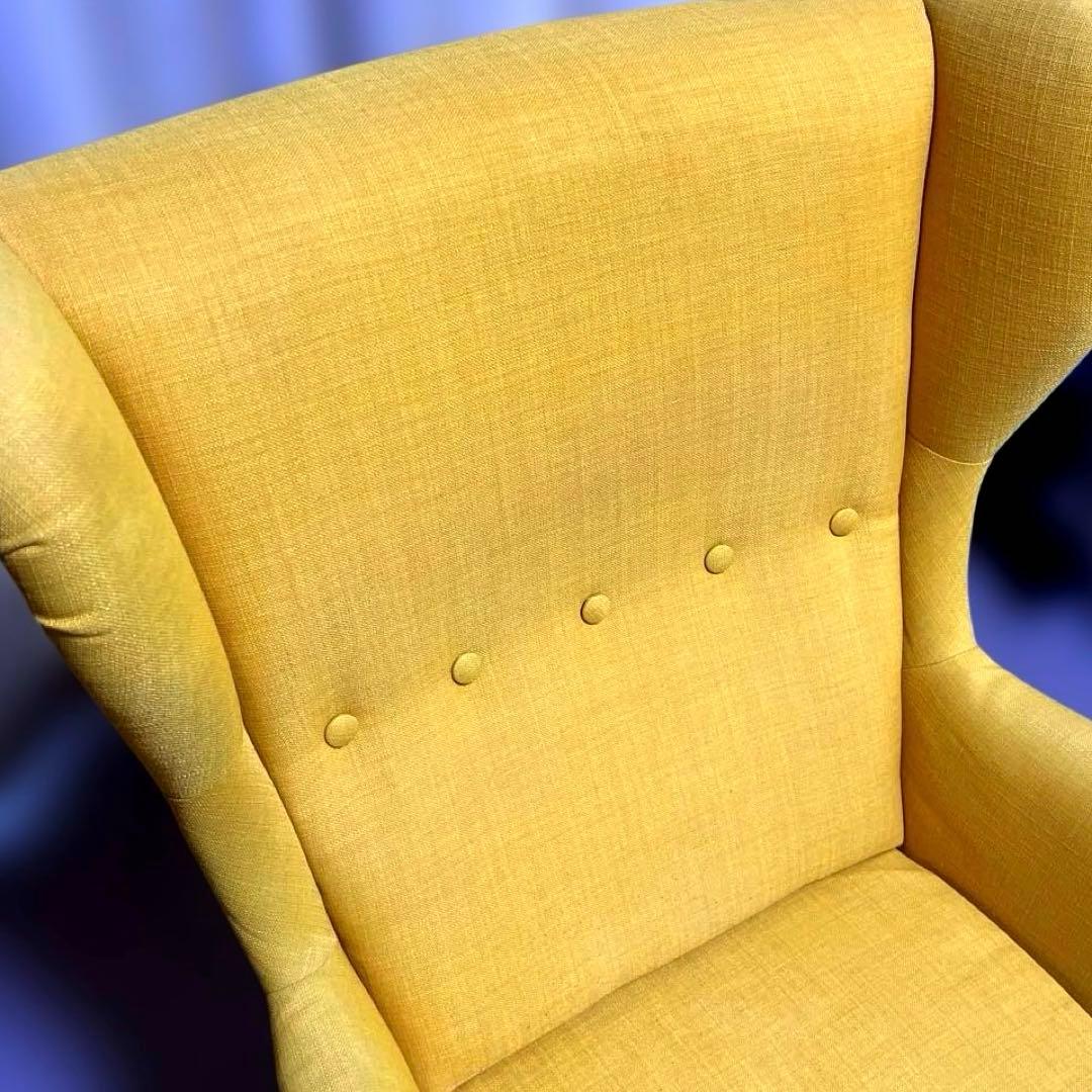 【送料込】IKEA STRANDMON ストランドモン ウィングチェア イエロー