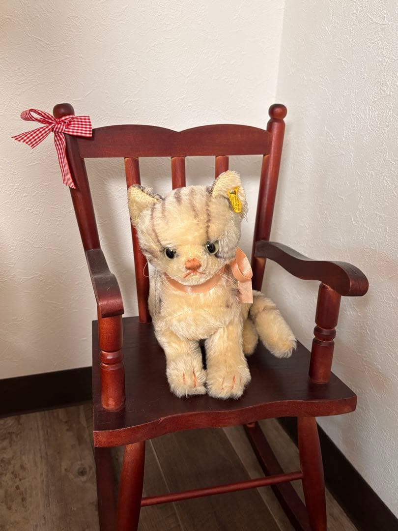 【即購入可】シュタイフ steiff アンティーク 猫 ネコ