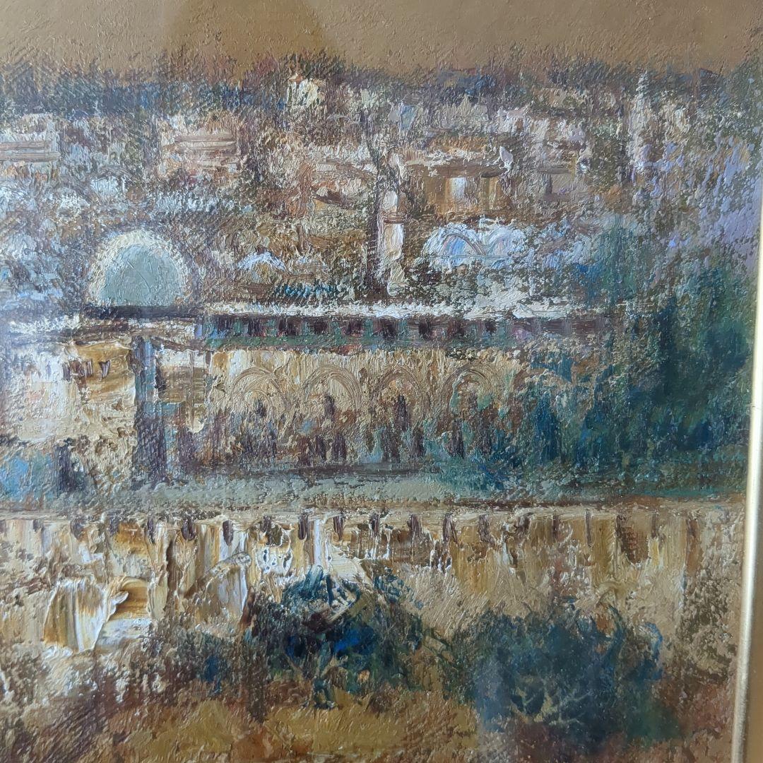 エルサレム 夕日の丘 松尾洋明 油絵