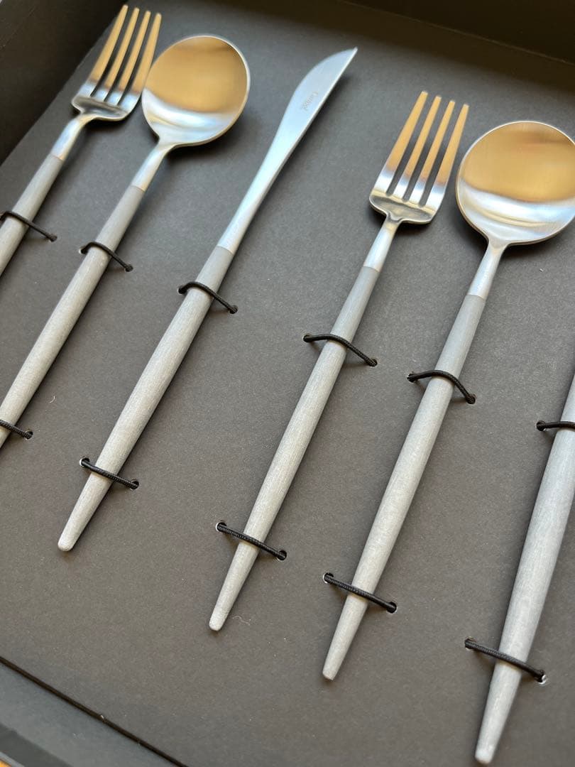 クチポール　デザートセット　グレー×シルバー　ショッパー付き