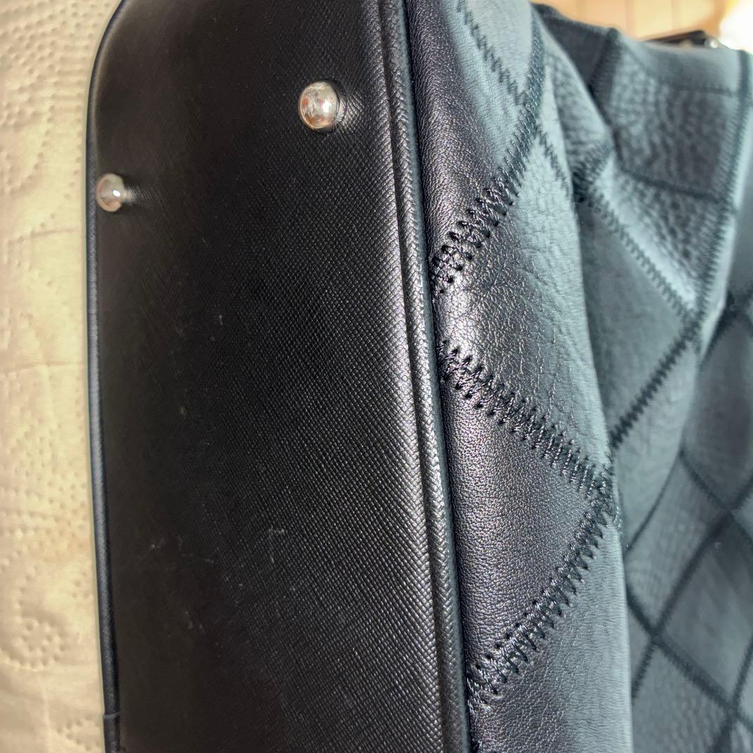 TRION トライオン トートバッグ ボストントート（シボ革） パネル