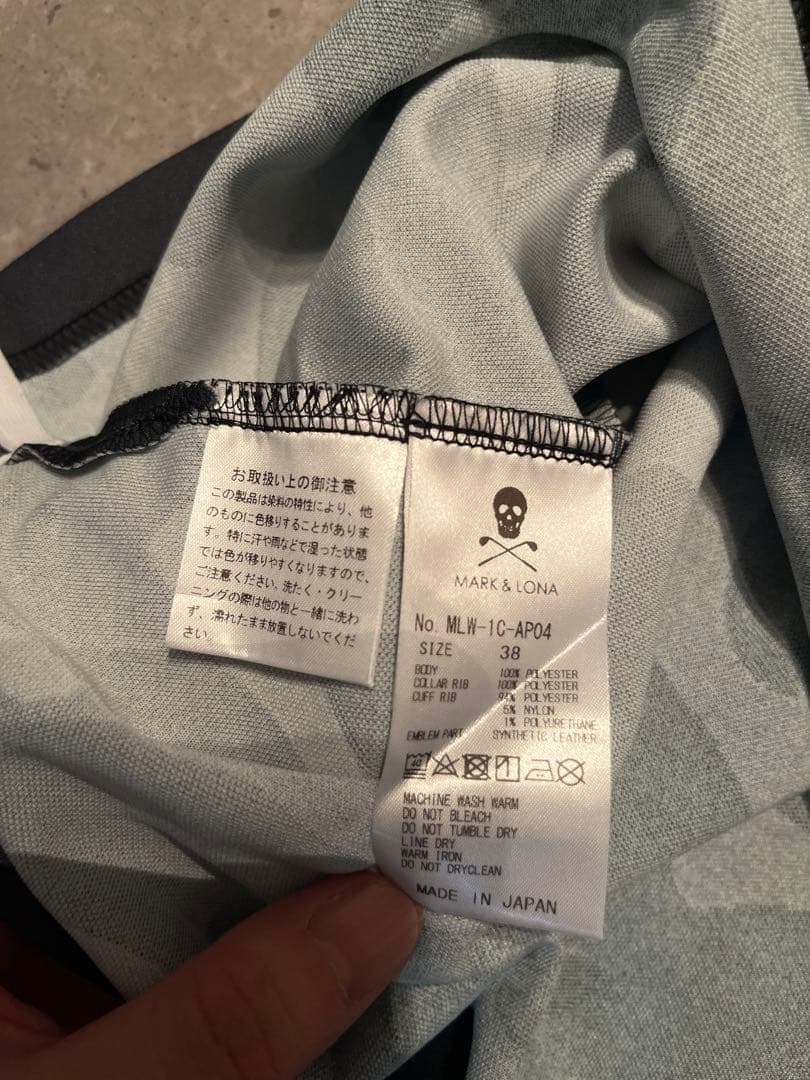 未着用。新品同様。MARK&LONA ポロシャツ サイズ38