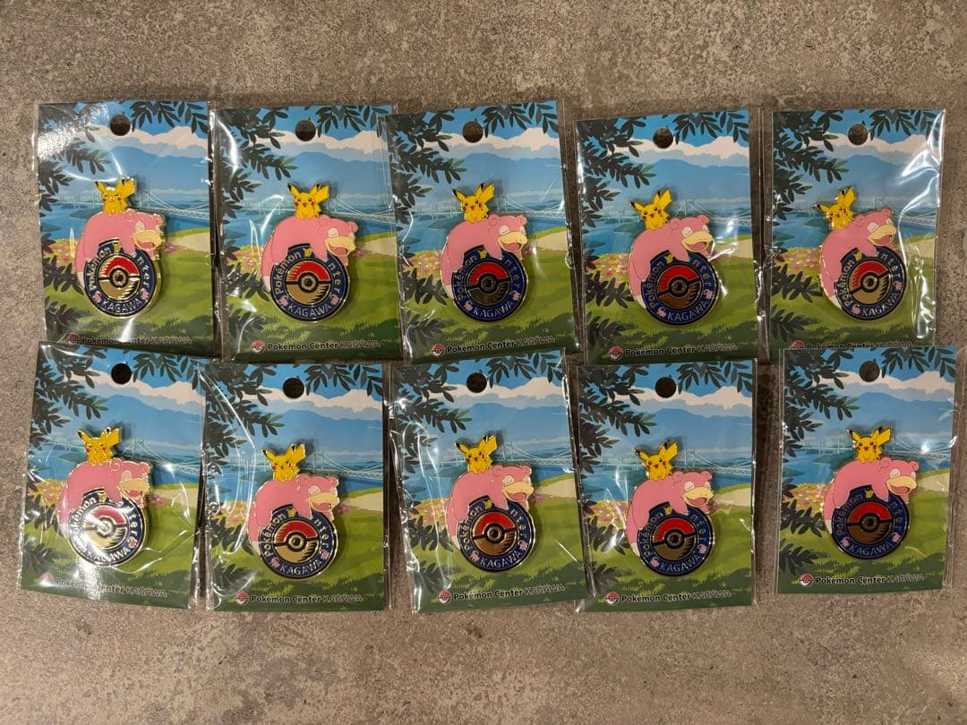 ロゴピンズ ピカチュウ ヤドン 10個