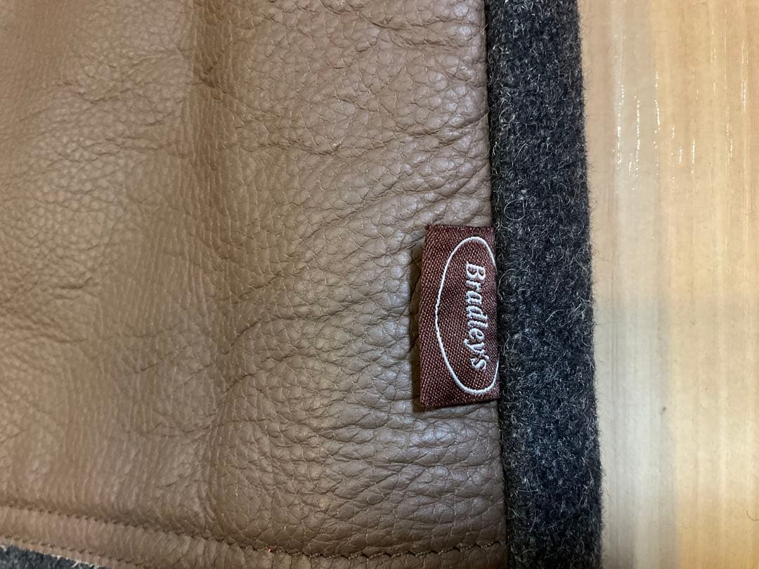 Bradley's レザー/ウール ジャーキンベストnigel cabourn風