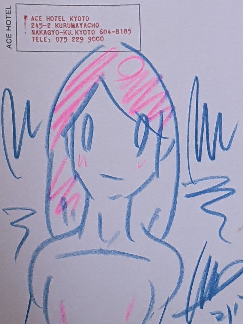 天野タケル 直筆カラードローイング原画