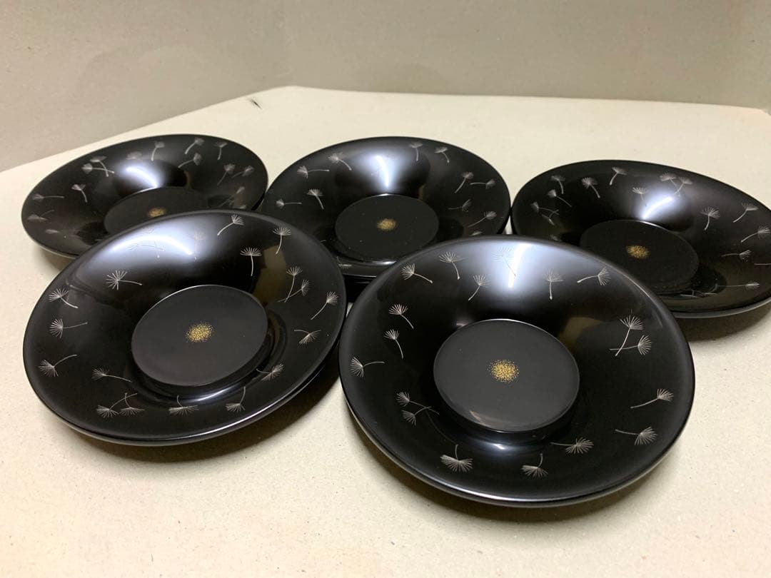 藤田正堂 舞々茶托 蒔絵 茶托