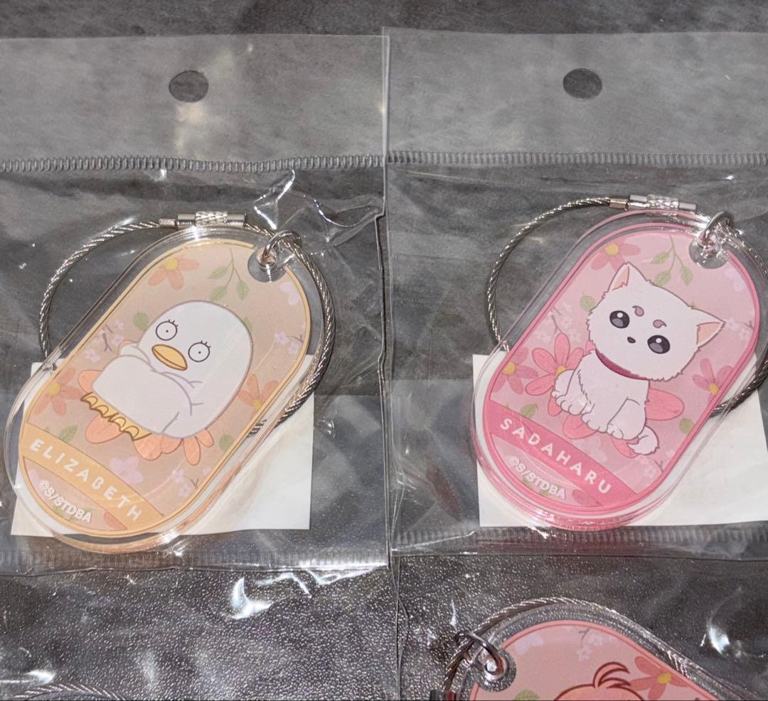 銀魂　3年Z組銀八先生　アクリルチャーム　2連ワイヤー　BIG アクキー